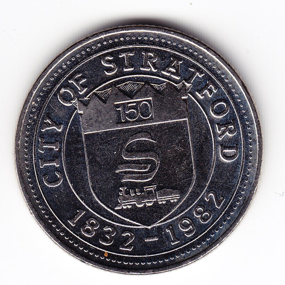 1982 City of Stratford $1 Token (b73)